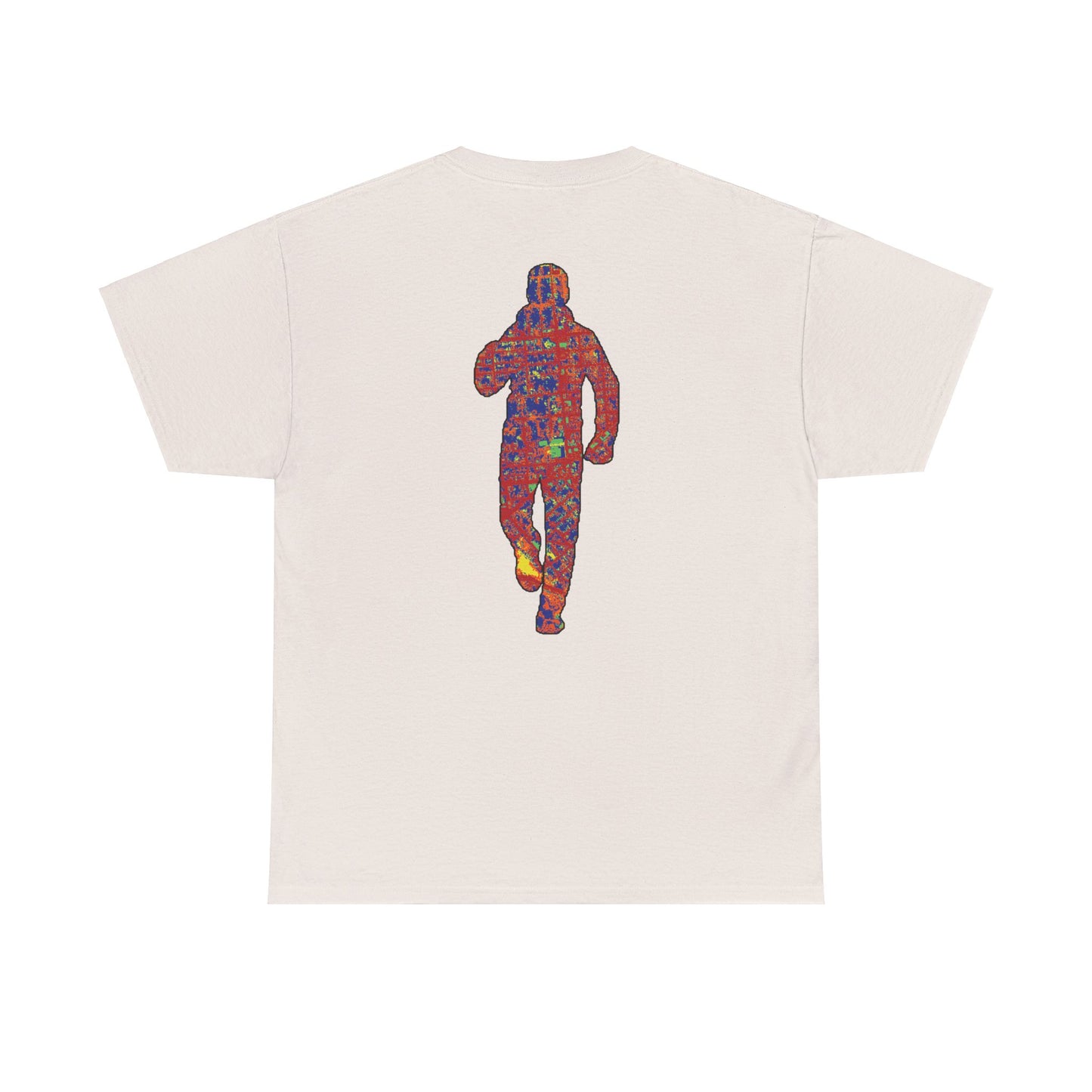 Thermal "Running Man" on back