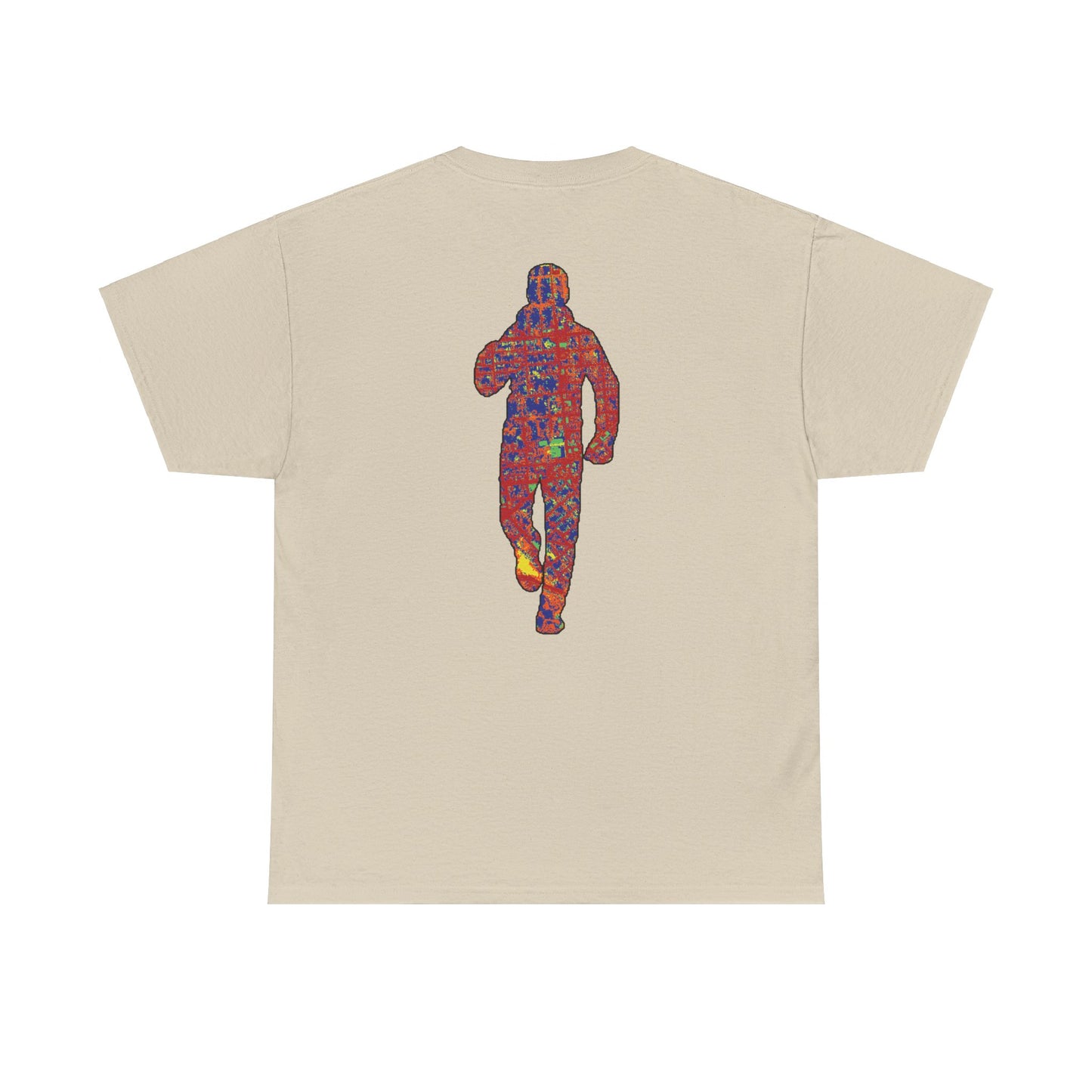 Thermal "Running Man" on back