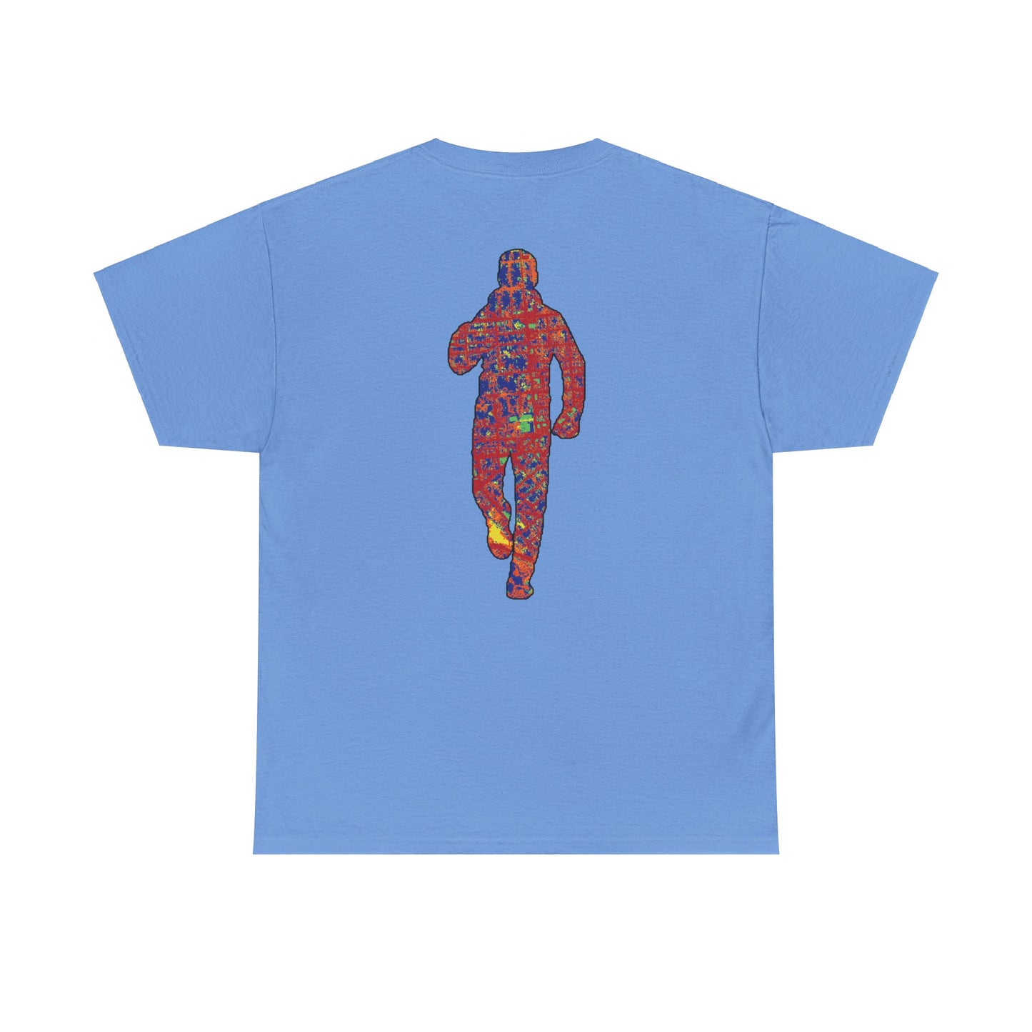 Thermal "Running Man" on back