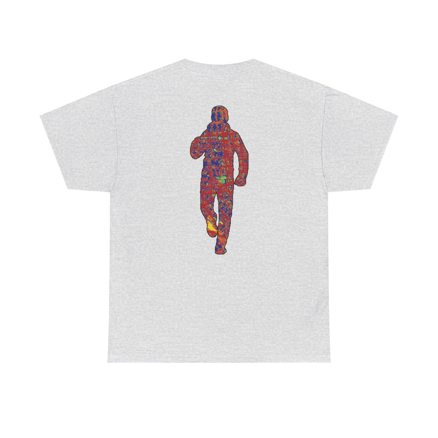 Thermal "Running Man" on back