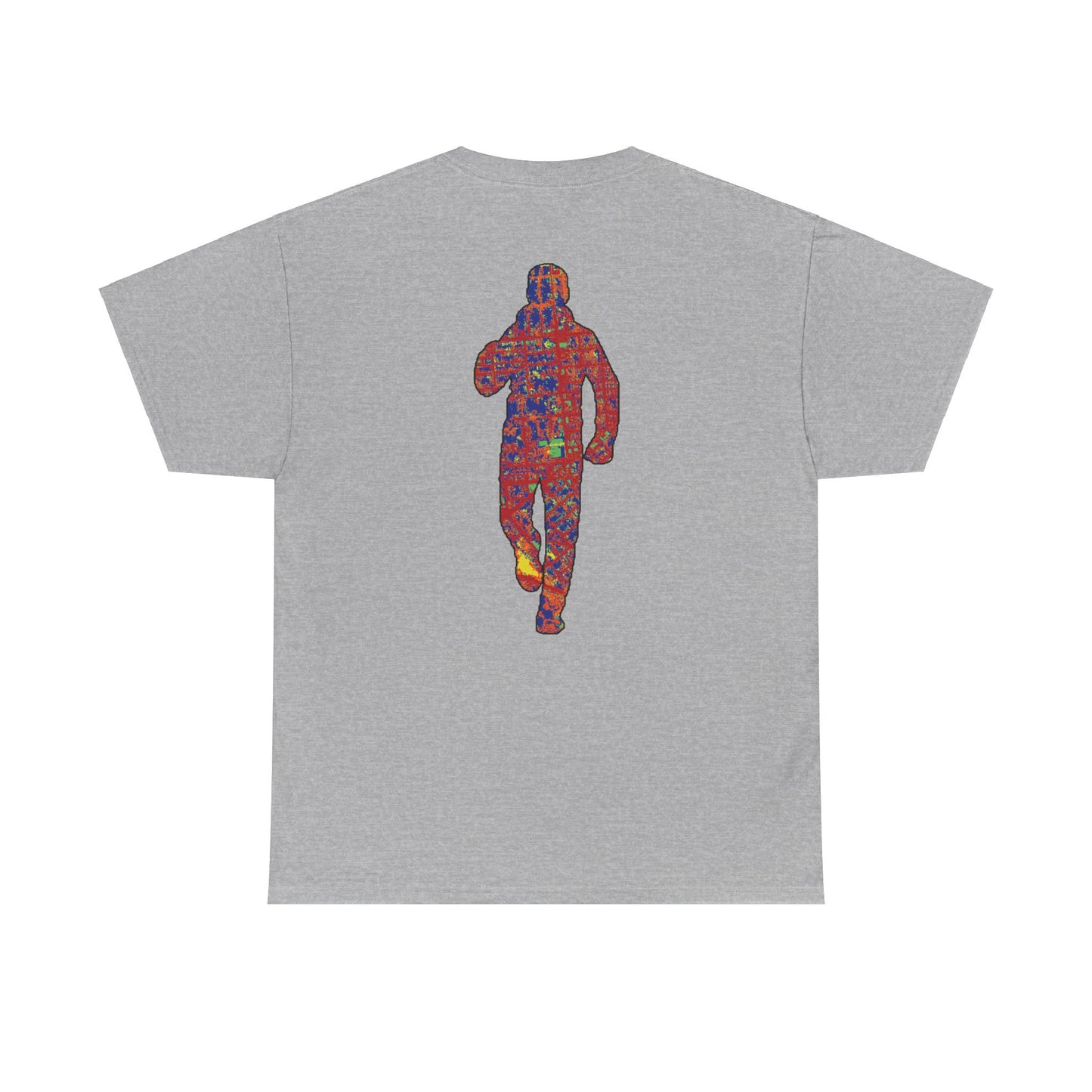 Thermal "Running Man" on back