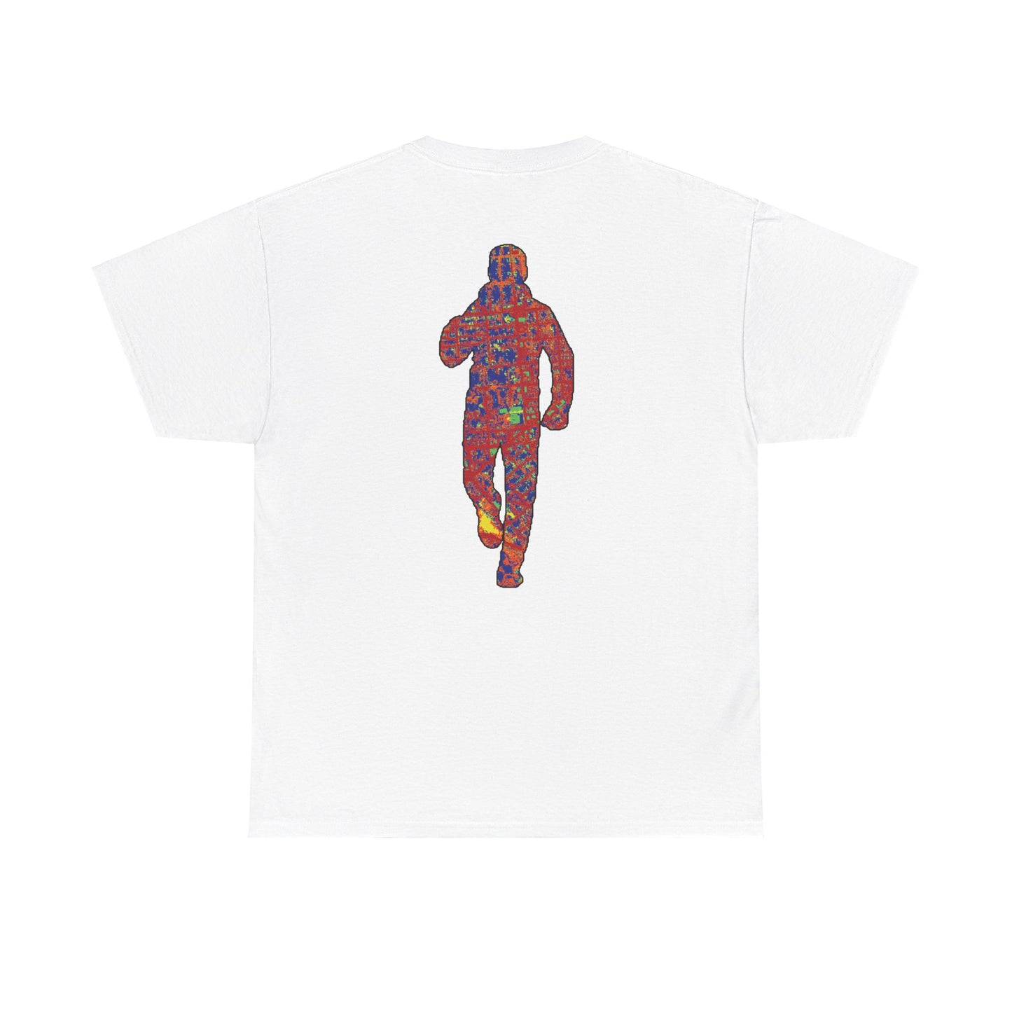 Thermal "Running Man" on back